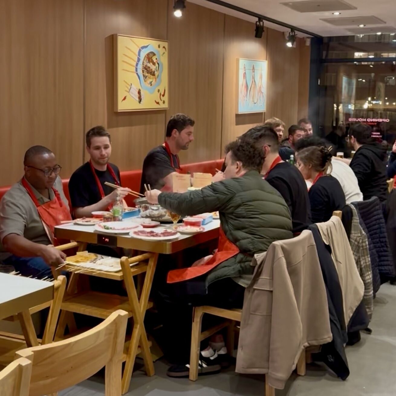 NetBird team sharing a hotpot meal